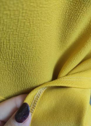 Жовта гірчічна блузка4 фото