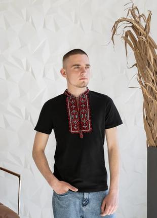 Футболка чоловіча вишиванка трикотажна. мужская вышиванка трикотажная футболка