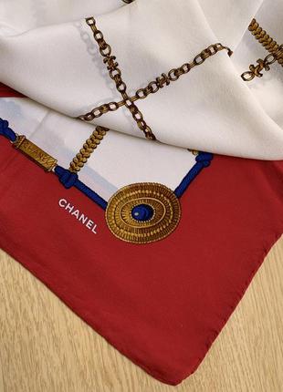 Chanel vintage silk scarf вінтаж шовкова хустка