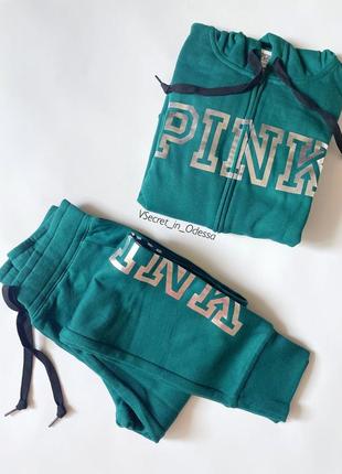 Зелёный костюм victoria’s secret pink6 фото