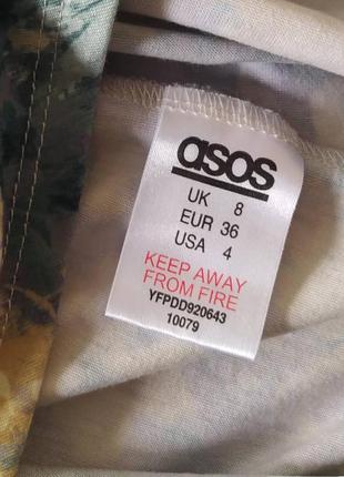 Сукня коротка asos, квітковий  принт3 фото