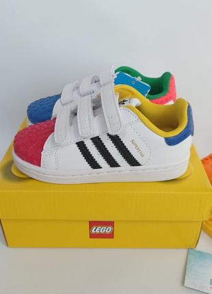 Дитячі кросівки adidas superstar lego