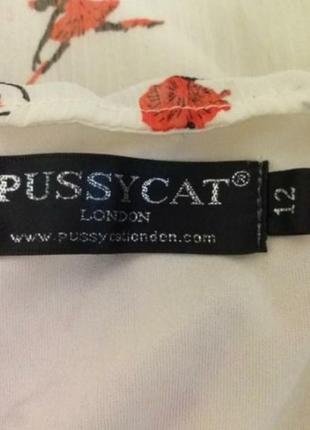 Легкое шифоновое платье бренда pussycat london2 фото