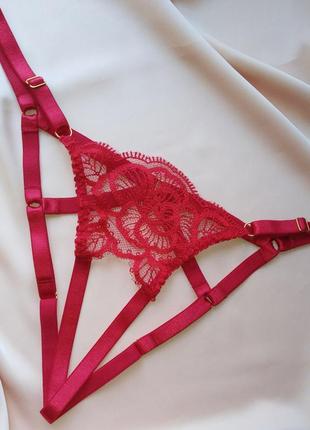Трусики love flower red