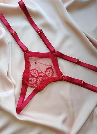 Трусики love flower red 2