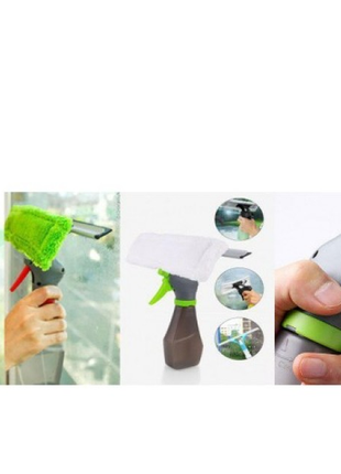 Щітка для миття вікон easy glass 3 in 1 spray window cleaner4 фото