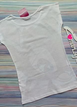 Белая футболка туника из бемби disney р. 12-13 лет2 фото