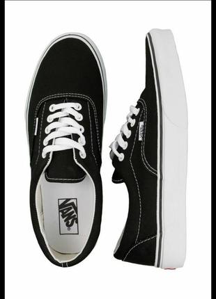 Кеди vans era текстиль. оригінал, original black / white ванс венс ванси венси2 фото