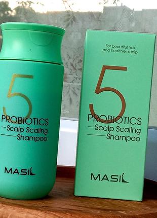 Шампунь глубокой очистки с пробиотиками masil 5 probiotics scalp scaling shampoo, 150мл