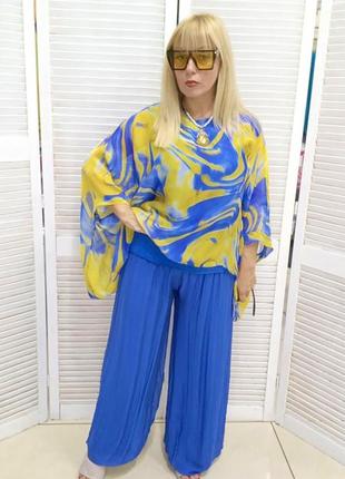 Костюм брючный италия люкс качество палаццо4 фото