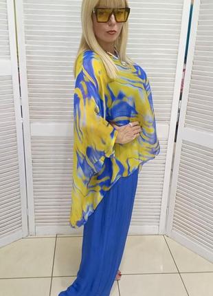 Костюм брючный италия люкс качество палаццо5 фото