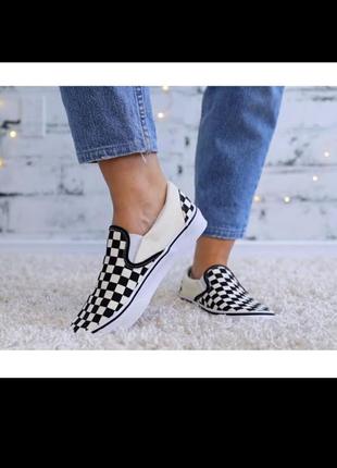 Унікальні стильні круті сліпони кеди vans slip-on1 фото