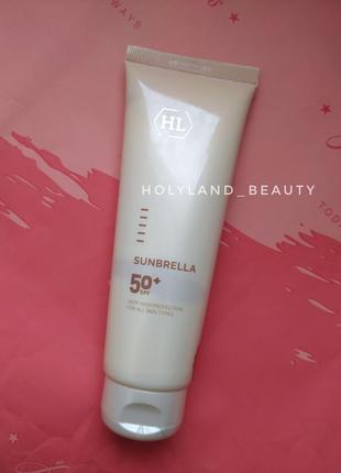 Розпив sunbrella spf50 без тону санбрела спф50 сонцезахисний крем холі ленд holy land hl санскрін1 фото