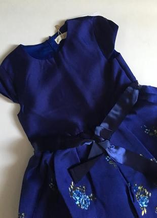 Синя сукня з квітковим принтом розмір 7/8 років (43027726)