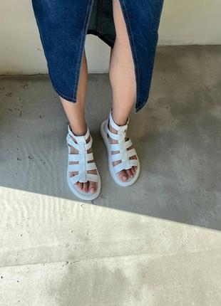 Босоніжки шкіряні босоножки кожаные сандалі сандали6 фото