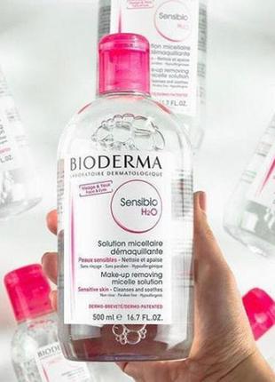 Міцелярна вода bioderma sensibio (crealine) h2, мицеляная вод1 фото