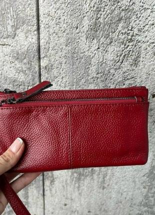 Жіноча шкіряна сумочка гаманець шкіряний жіночий шкіряний гаманець клатч2 фото