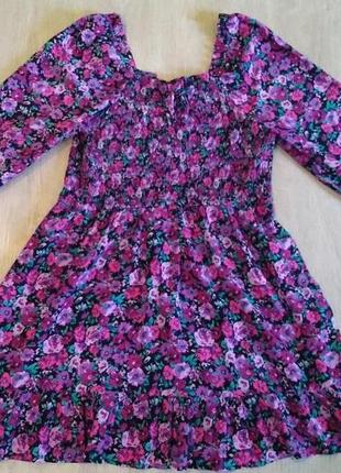 Яркое платье wild fable с длинными рукавами и цветочным принтом. размер xl/l1 фото