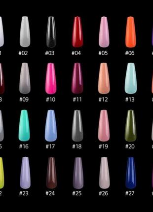 Накладні нігті 24 штуки матові