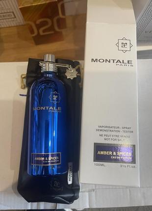 Парфюмированная вода тестер объем 100 мл. в стиле montale amber & spices