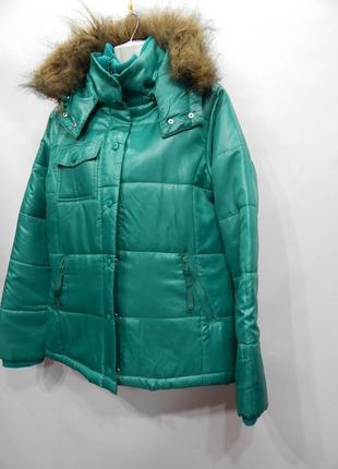 Куртка  женская демисезонная утепленная с капюшоном сток time step р.48-50 037gk (только в указанном размере,3 фото