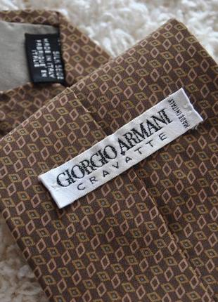 Шелковый галстук giorgio armani /шовкова краватка5 фото