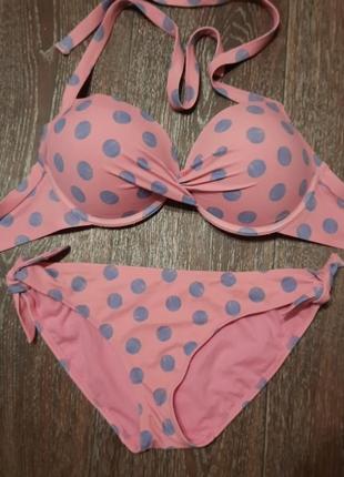 Р.34 d / 10 брендовый раздельный купальник с пушапом от  matalan