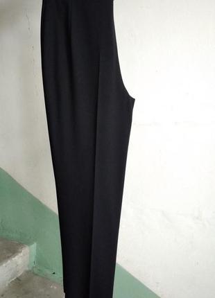 Р 14 / 48-50 стильные базовые черные офисные штаны брюки стрейчевые глубокие m&s4 фото