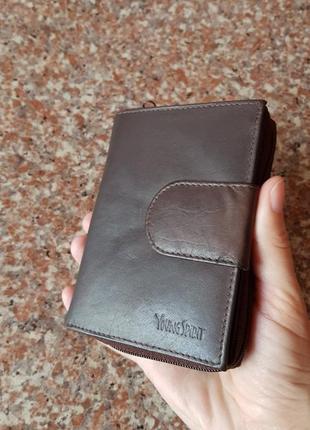 Кожаный кошелёк, кожаное портмоне, шкіряний гаманець, шкіряний кошельок1 фото