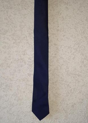 Темно синий галстук2 фото