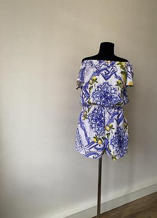 Льняний комбінезон ромпер