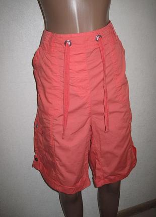 Коралові бавовняні шорти, капрі peacocks р-р16
