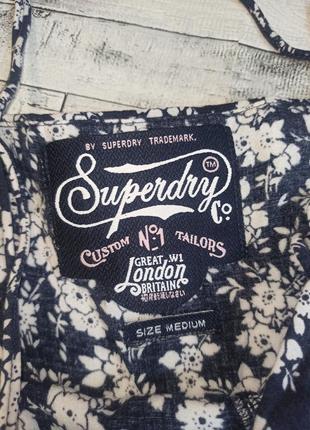 Синій ромпер комбінезон в квіточку superdry6 фото