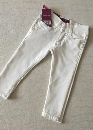 Дитячі білі джинси на дівчинку 92-1221 фото