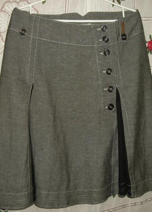 Супер юбка фирменная,серого цвета,р.l.-160грн.