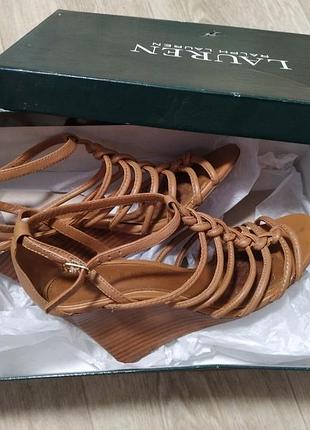 Кожаные босоножки ralph lauren
