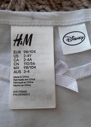 Майка, футболка h&m frozen 98/104 розміру.7 фото