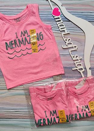 Дитяча майка для дівчинки primark р. 9-12 міс, 74-80 см, рожева