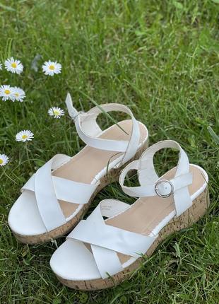 Белые босоножки женские сандали шлёпанцы next🔥🔥🔥6 фото