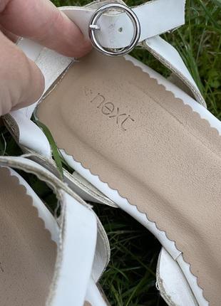 Белые босоножки женские сандали шлёпанцы next🔥🔥🔥5 фото