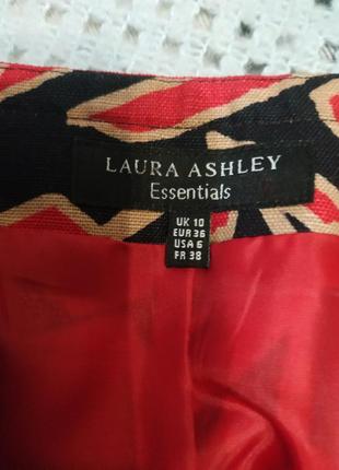 Роскошная льняная юбка плотный лен от laura ashley новая м9 фото