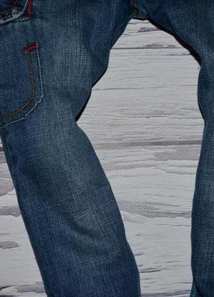 3 года фирменные очень крутые плотные джинсы скины узкачи с манжетами5 фото