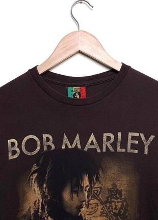 Вінтажна футболка bob marley мерч боб марлі вінтаж реггі raggae ska ска растафарі хіппі m5 фото