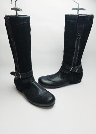Замшеві шкіряні чоботи сап'янці blackstone (блекстоун) 40р1 фото