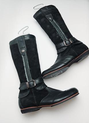 Замшеві шкіряні чоботи сап'янці blackstone (блекстоун) 40р6 фото