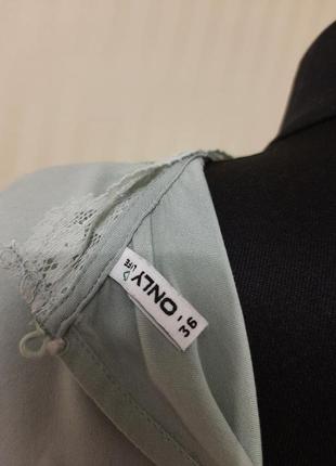 Віскозна блуза з мереживом3 фото