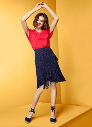 Женская юбка легкая в горох. размер 52-54 tcm tchibo нитевичка