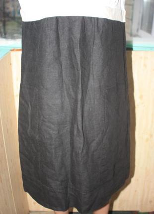 Знижка! сукня сарафан з кишенями лляної 100% льон батал6 фото