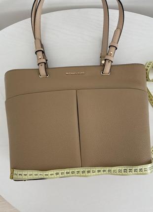 Женская брендовая кожаная сумочка michael kors bedford tote сумка тоут тоте оригинал кожа мишель корс майкл корс на подарок жене подарок девушке9 фото