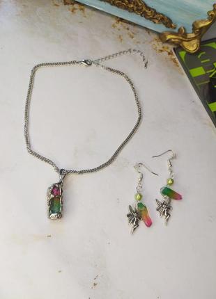Фейно-файний набір, сережки і кулон